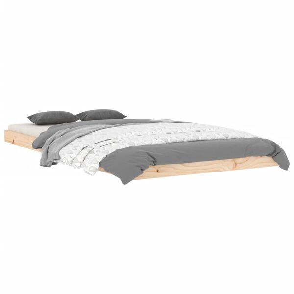 vidaXL Bedframe massief grenenhout 100x200 cm
