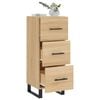 vidaXL Dressoir 34,5x34x90 cm bewerkt hout sonoma eiken