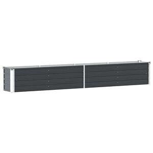 vidaXL Plantenbak verhoogd 320x40x45 cm gegalvaniseerd staal antraciet