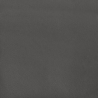 vidaXL Pocketveringmatras 140x200x20 cm kunstleer grijs