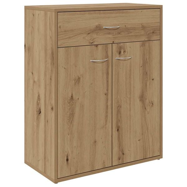 vidaXL Dressoir 60x30x75 cm bewerkt hout artisanaal eikenkleurig