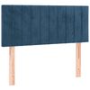 vidaXL Hoofdbord LED 80x5x78/88 cm fluweel donkerblauw