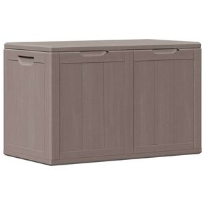 vidaXL Tuinbox 180 L PP houtlook bruin