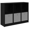 vidaXL Dressoir met lade Zwart Eiken 102 x 32 x 73,5 cm