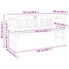 vidaXL Rozenbank Natuurlijk 157 x 46 x 82,5 cm Massief Acaciahout