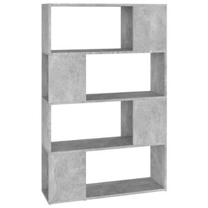 vidaXL Boekenkast/kamerscherm 80x24x124,5 cm bewerkt hout betongrijs