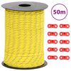 vidaXL Tentscheerlijn met reflecterende strips en spanners 50 m 3 mm