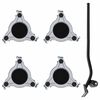vidaXL Meubelrollers 4 st met lifter 19x17,5x6 cm staal 1000 kg