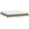 vidaXL Bedframe zonder matras stof taupe 180x200 cm