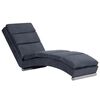 vidaXL Chaise longue kunstsu&egrave;de grijs