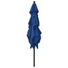 vidaXL Parasol 3-laags met aluminium paal 2,5x2,5 m azuurblauw