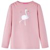 Kindershirt met lange mouwen 116 lichtroze