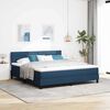 vidaXL Boxspringbed met matras met hoofdeinde Blauw 180 x 200 cm Stof