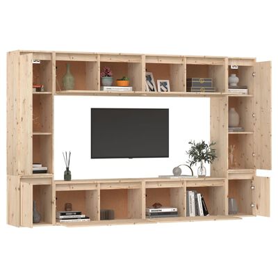 vidaXL Tv-meubelen 8 st massief grenenhout