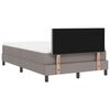 vidaXL Boxspring bed met matras met LED Taupe 120 x 190 cm Stof