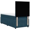 vidaXL Boxspring met matras fluweel blauw 90x200 cm