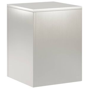 vidaXL Plantenstandaard zilver 30 x 30 x 40 cm Staal