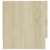 vidaXL Kledingkast 100x32,5x35 cm bewerkt hout sonoma eikenkleurig