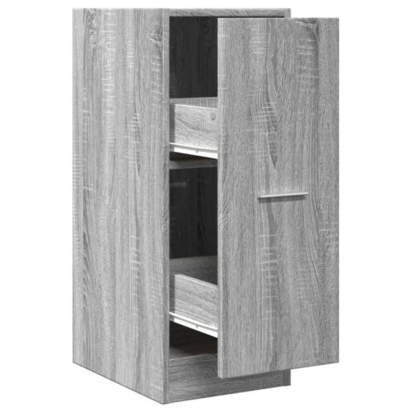 vidaXL Apothekerskast 30x41x77,5 cm bewerkt hout grijs sonoma eiken