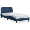 vidaXL Bedframe zonder matras "Hvar" 90x190 cm stof blauw