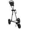 vidaXL Golf trolley Zwart IJzer Opvouwbaar