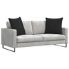 vidaXL Sofa Kussens 2 stuks Zwart 80 x 80 cm Stof