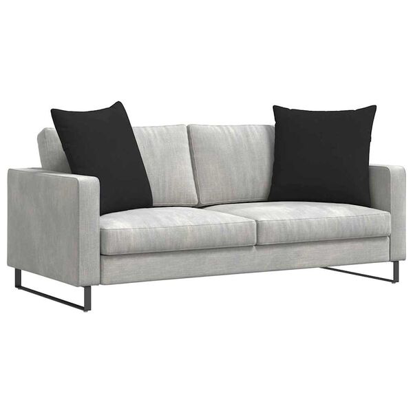 vidaXL Sofa Kussens 2 stuks Zwart 80 x 80 cm Stof