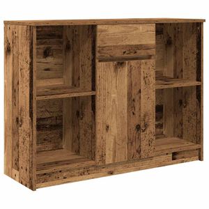 vidaXL Dressoir met lade 101x35x76 cm spaanplaat oud hout