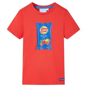 vidaXL Kindershirt met korte mouwen 140 rood