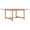 vidaXL Tuintafel 150x150x76 cm massief teakhout