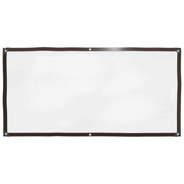 vidaXL Zeil met Oogjes Doorzichtig 1 x 2 m Polyetheen