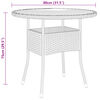 vidaXL 5-delige Bistroset poly rattan en massief hout zwart