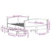 vidaXL Bedframe zonder matras massief grenenhout wasbruin 140x200 cm