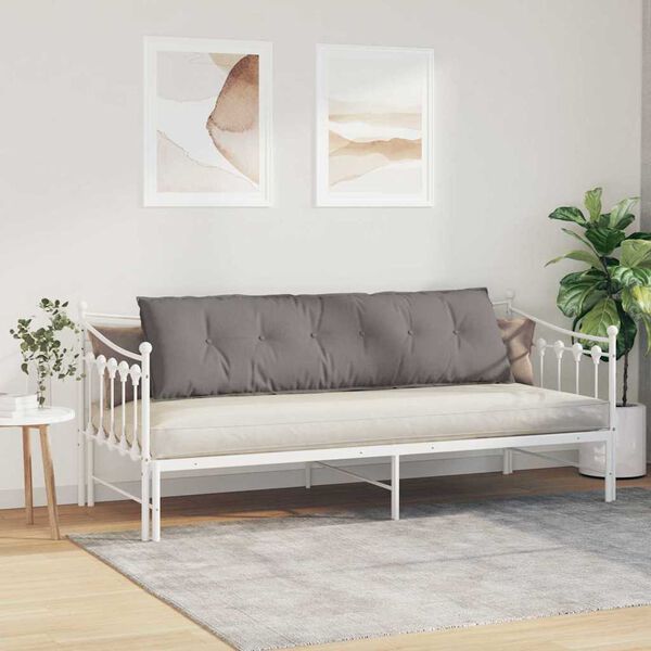 vidaXL Rugkussen Taupe 180 x 19 x 50 cm Stof