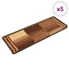 vidaXL Trapmatten zelfklevend 5 st 65x21x4 cm bruin