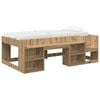 vidaXL Jeugd bedframe met opbergruimte Artisanaal eiken 90 x 190 cm