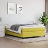 vidaXL Boxspring met matras stof groen 140x190 cm