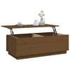 vidaXL Salontafel 100x50x35 cm massief grenenhout honingbruin