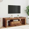 vidaXL Tv-meubel met LED 120x36,5x40 cm bewerkt hout oud hout