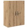 vidaXL Hoge kast met lade 2 pcs Artisan Eiken Ge&euml;ngineerd hout en glas