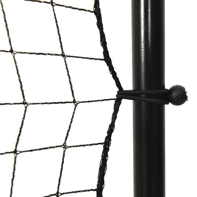 vidaXL Voetbal rebounder 366x90x183 cm HDPE zwart