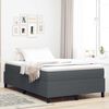 vidaXL Platform bedframe Donkergrijs 120 x 200 cm Stof
