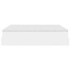 vidaXL Ottoman bed met matrassen 180x200cm kunstleer wit