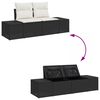 vidaXL Tuin Sofa Set 7 pcs Zwart poly rattan