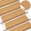 vidaXL Trapmatten zelfklevend 30 st sisal-look 65x21x4 cm sisal