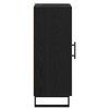vidaXL Dressoir Zwart Eiken 34,5 x 34 x 90 cm Gemonteerd hout en ijzer