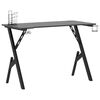 vidaXL Gamingbureau met Y-vormige poten 110x60x75 cm zwart
