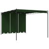 vidaXL Paviljoen 4 x 3 x 2,3 m Groen Polyester en staal