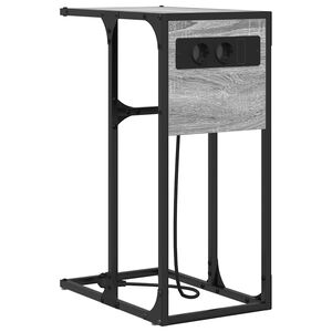 vidaXL Nachtkastje Grijs Sonoma 41,5 x 26 x 60,5 cm Bewerkt hout