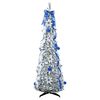 vidaXL Kunstkerstboom met 50 LED met standaard Wit 120 cm PVC